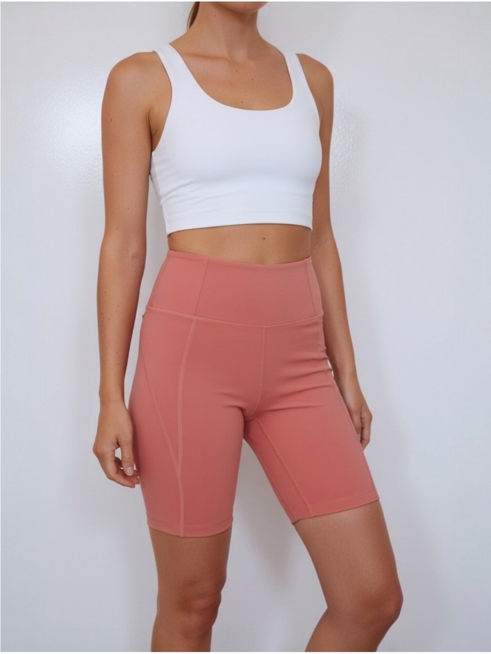 Girlfriend Collective | NWT High Rise Bike Shorts Size XS Primrose Pink